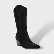 Botas Cowboy Mujer Media Caña Tacón Ancho Bordadas, Tacones, primer plano | Moda Acosta