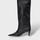 Botas Altas de Cuero Mujer Estilo Cowboy