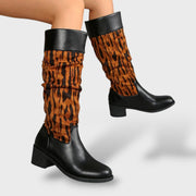Botas Mujer Largas Retro Tacón Grueso, Tacones, vista trasera | Moda Acosta