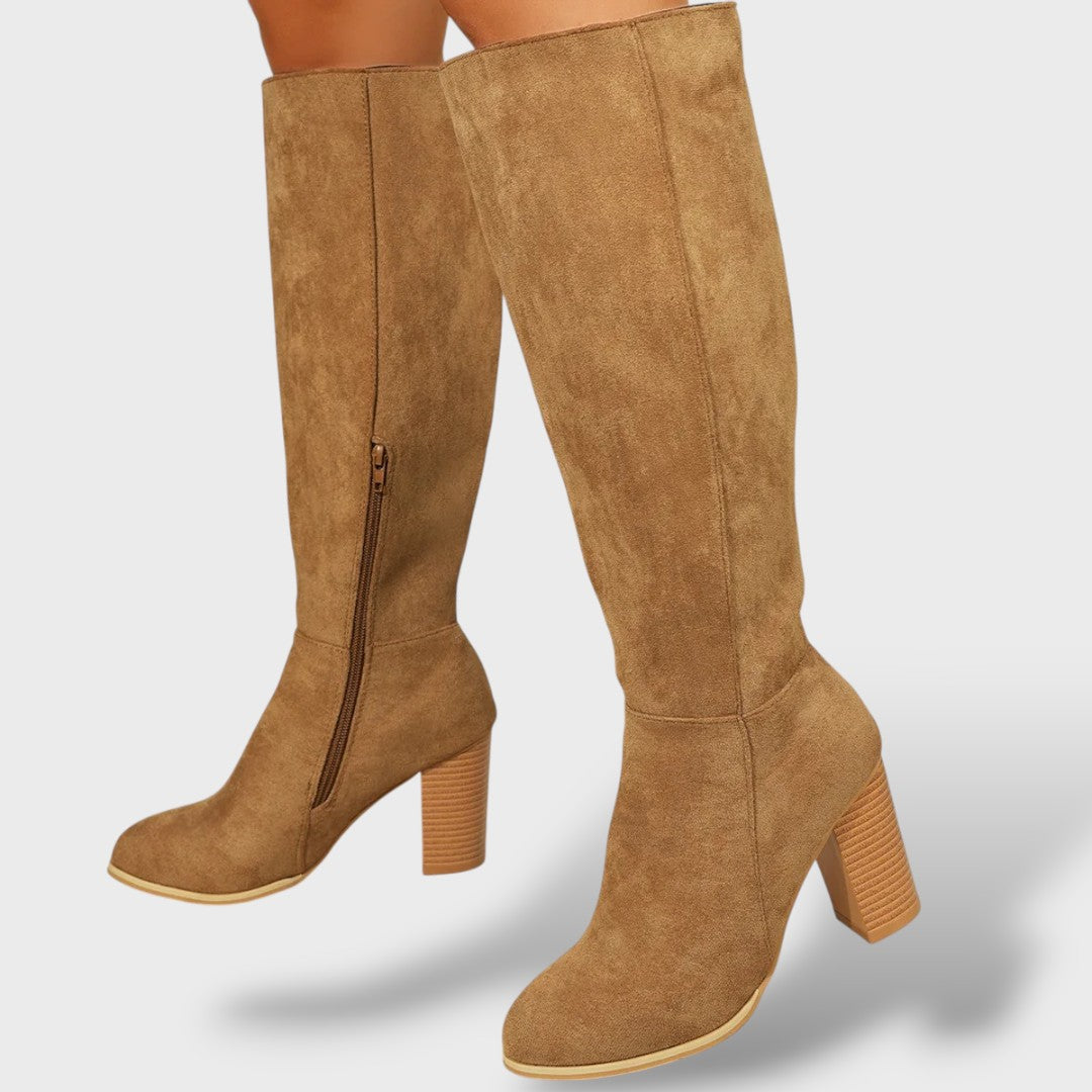 Botas Cowboy Mujer Ante Tacón Alto, Tacones, look completo | Moda Acosta
