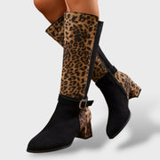 Botas Altas Leopardo Mujer, botas de moda, vista frontal | Moda Acosta