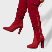 Botas Altas Mujer Tacón Alto Elegantes, Tacones, primer plano | Moda Acosta