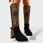 Botas Altas Leopardo Mujer, botas de moda, vista lateral | Moda Acosta