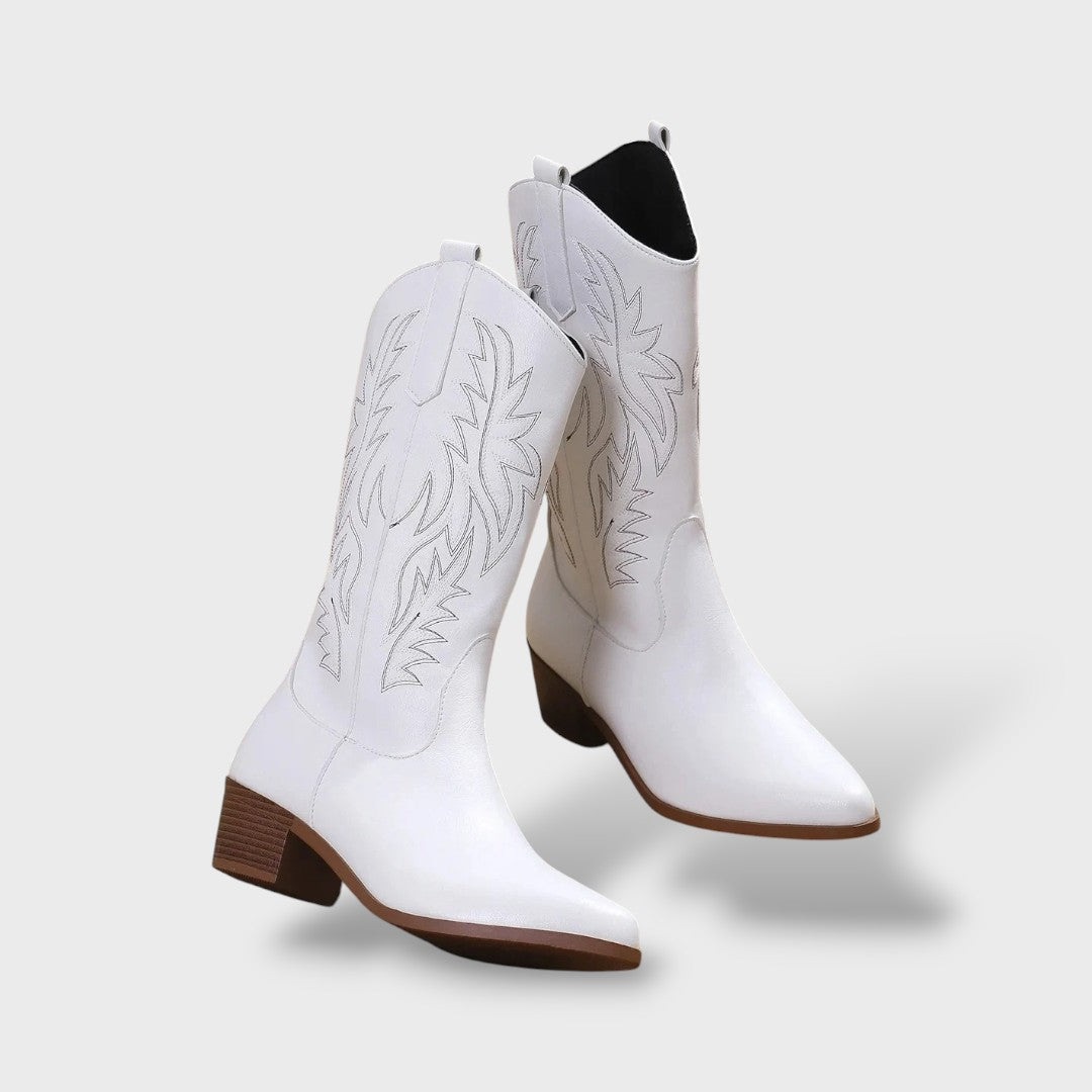 Botas Cowboy Retro Mujer Punta Fina, botas de moda, vista lateral | Moda Acosta