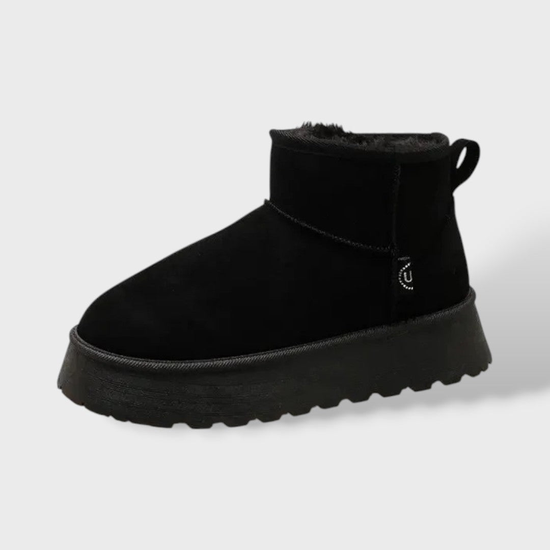 Botas de Nieve Mujer Suela Gruesa, botas de moda, vista lateral | Moda Acosta