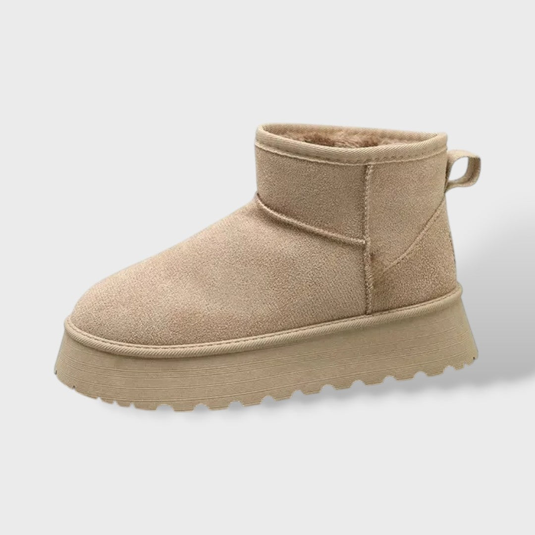 Botas de Nieve Mujer Suela Gruesa, botas de moda, detalle de tela | Moda Acosta