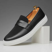 Élysée Premium, mocasines de cuero, vista lateral | Moda Acosta