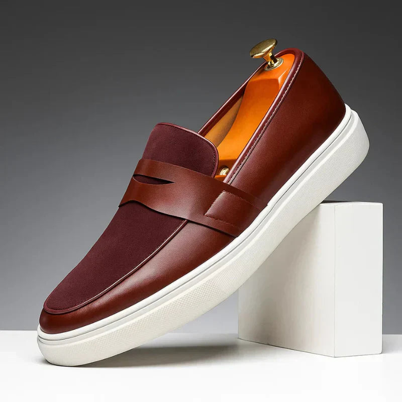 Élysée Premium, mocasines de cuero, vista trasera | Moda Acosta