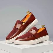 Élysée Premium, mocasines de cuero, vista frontal | Moda Acosta