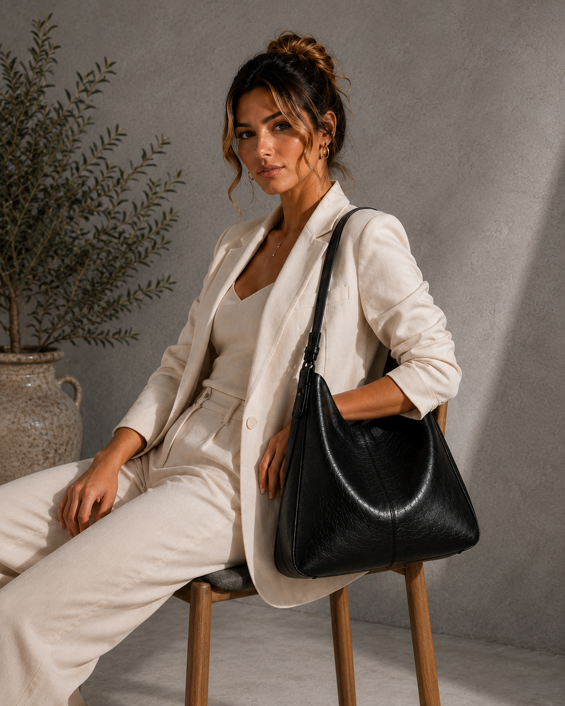Essential Soft Bag- collection Velnor, bolso de moda, vista lateral | Moda Acosta