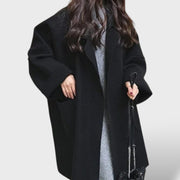 Abrigo Largo Mujer de Lana Oversize, abrigo de invierno, vista trasera | Moda Acosta
