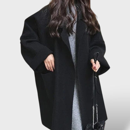 Abrigo Largo Mujer de Lana Oversize