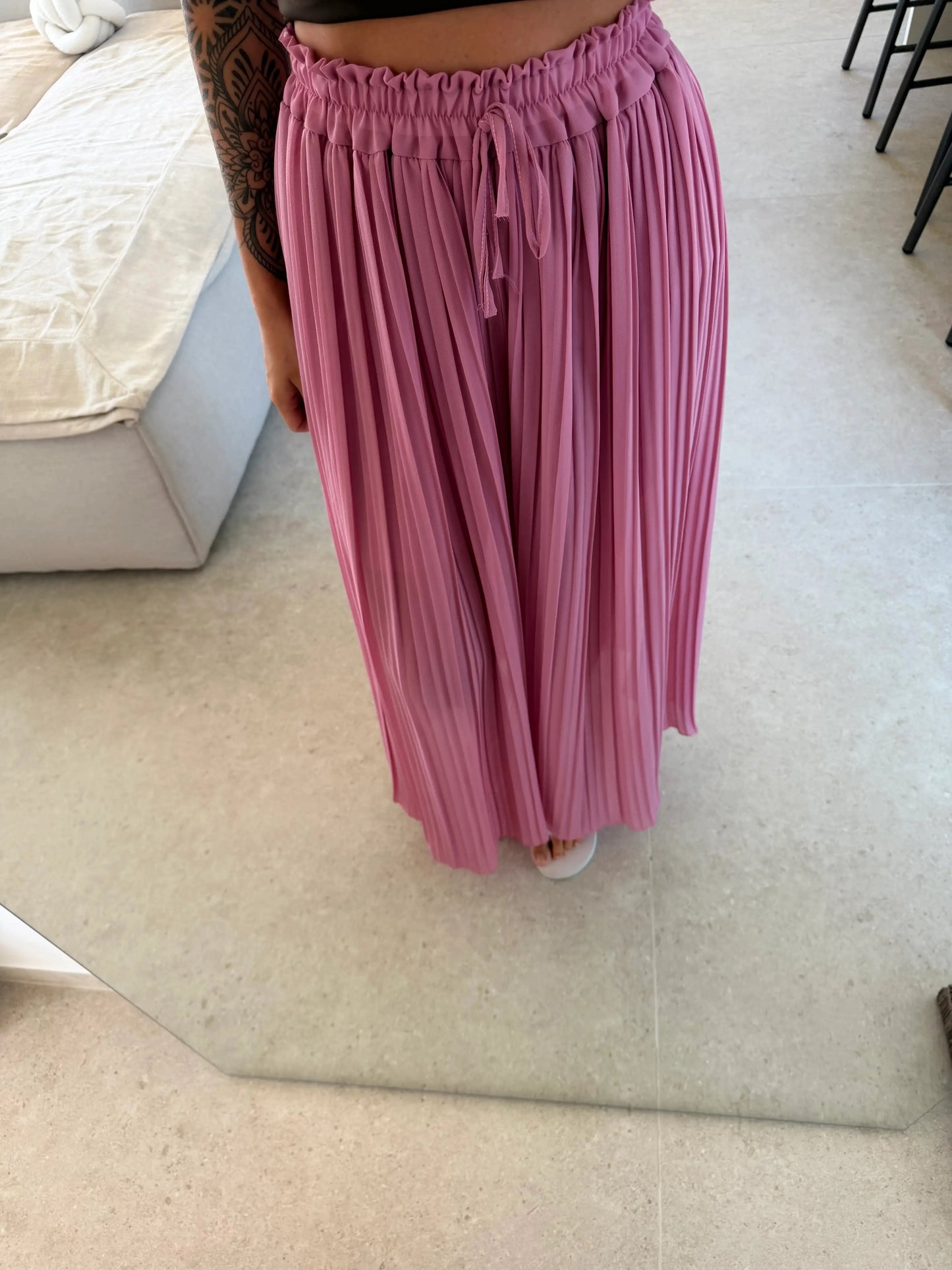 Plissee Hose – Beere