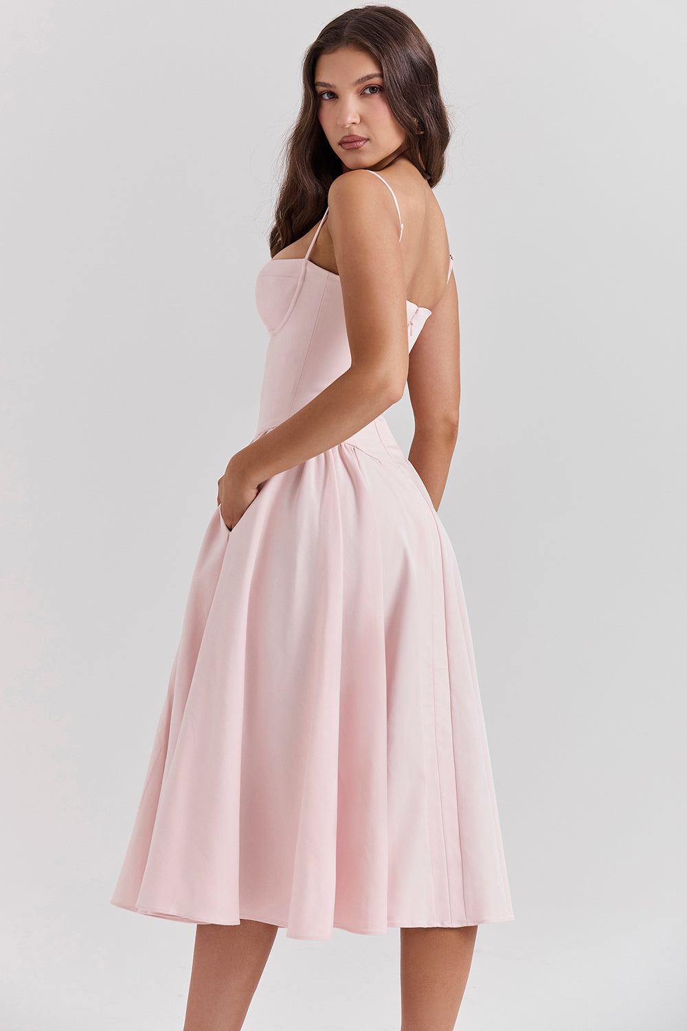 Vestido Notte di Mare – Collezione Venecia, vestido elegante, acabado y textura | Moda Acosta