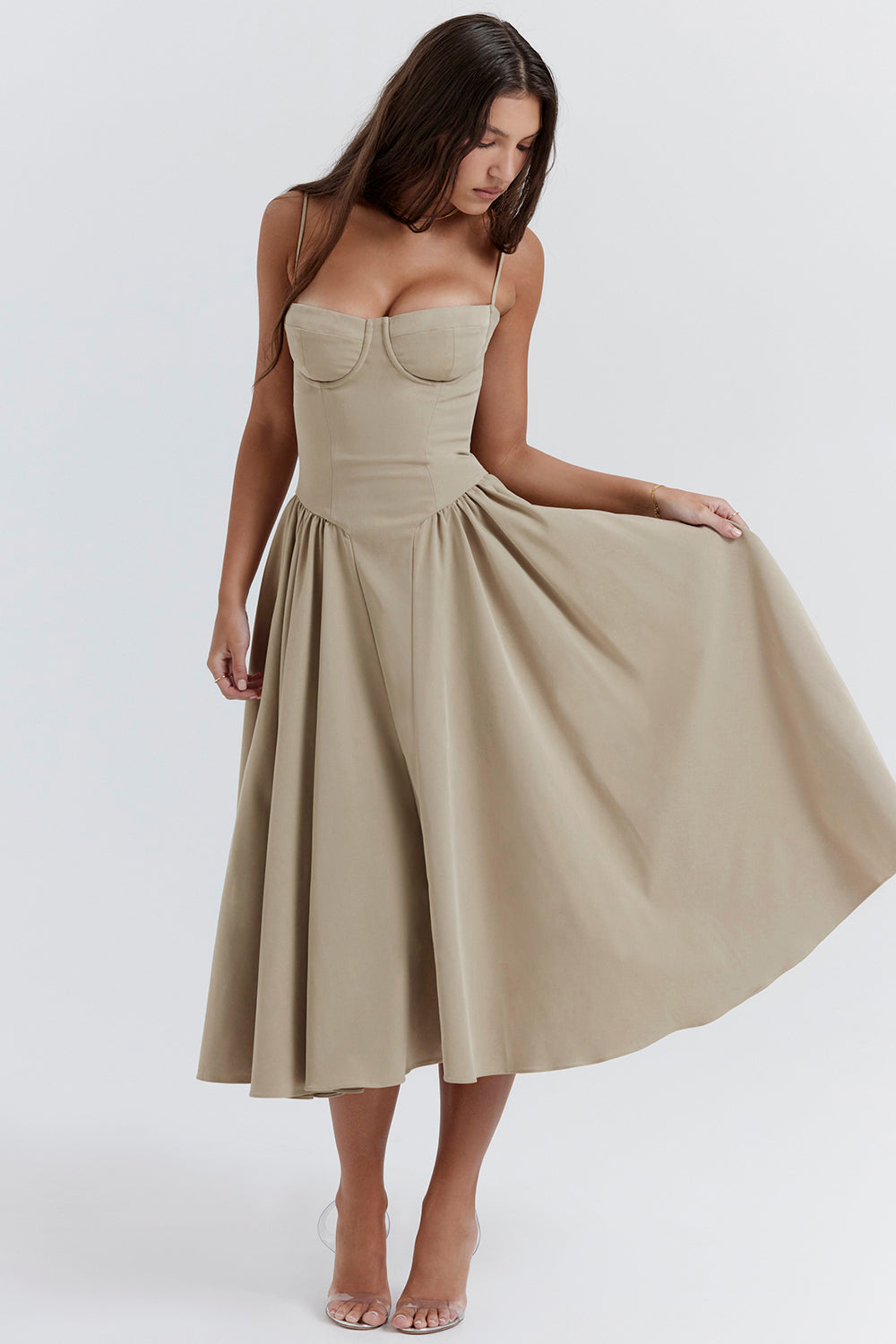 Vestido Notte di Mare – Collezione Venecia, vestido elegante, detalle de tela | Moda Acosta