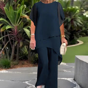 Milano Deluxe, conjunto de moda, detalle de tela | Moda Acosta