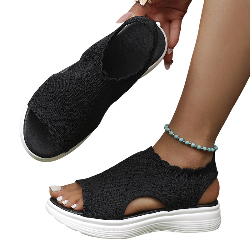 Sandalias elasticas – Colección Venecia, sandalias de verano, primer plano | Moda Acosta