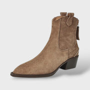 Botas Chelsea Mujer Ante, botas de moda, detalle de tela | Moda Acosta