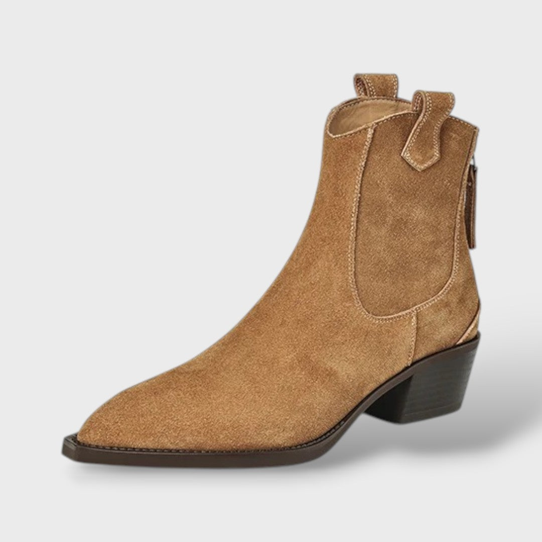 Botas Chelsea Mujer Ante, botas de moda, vista lateral | Moda Acosta