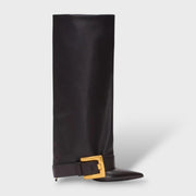 Botas Altas Mujer Tacón Fino con Hebilla, Tacones, vista frontal | Moda Acosta