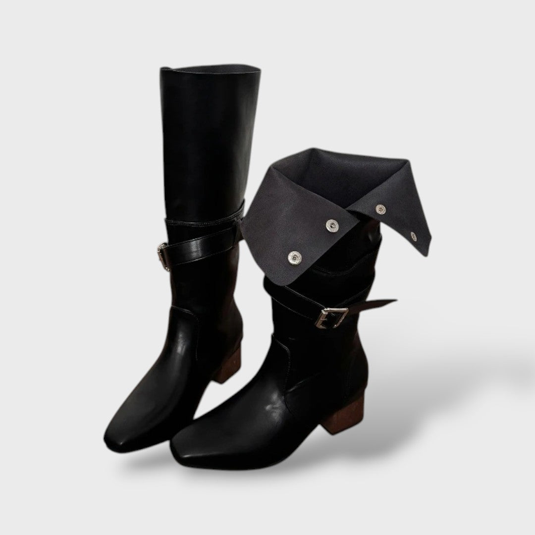 Botas Western Mujer Plegadas, botas de moda, vista frontal | Moda Acosta