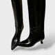Botas Altas de Cuero con Tacón Bajo