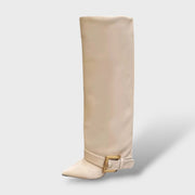 Botas Altas Mujer Tacón Fino con Hebilla, Tacones, vista lateral | Moda Acosta